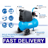 ABAC POLE POSITION O20P UK 24 litre AIR COMPRESSOR